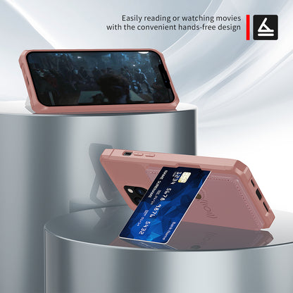 ZM03 TPU Phone Case + PU Leather Wallet with Magnetic Metal Sheet for iPhone 13 Pro Max 6.7 inch