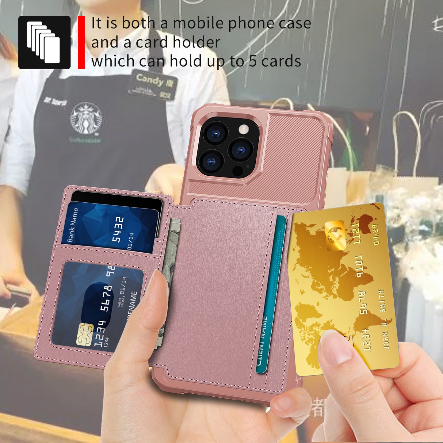 ZM03 TPU Phone Case + PU Leather Wallet with Magnetic Metal Sheet for iPhone 13 Pro Max 6.7 inch