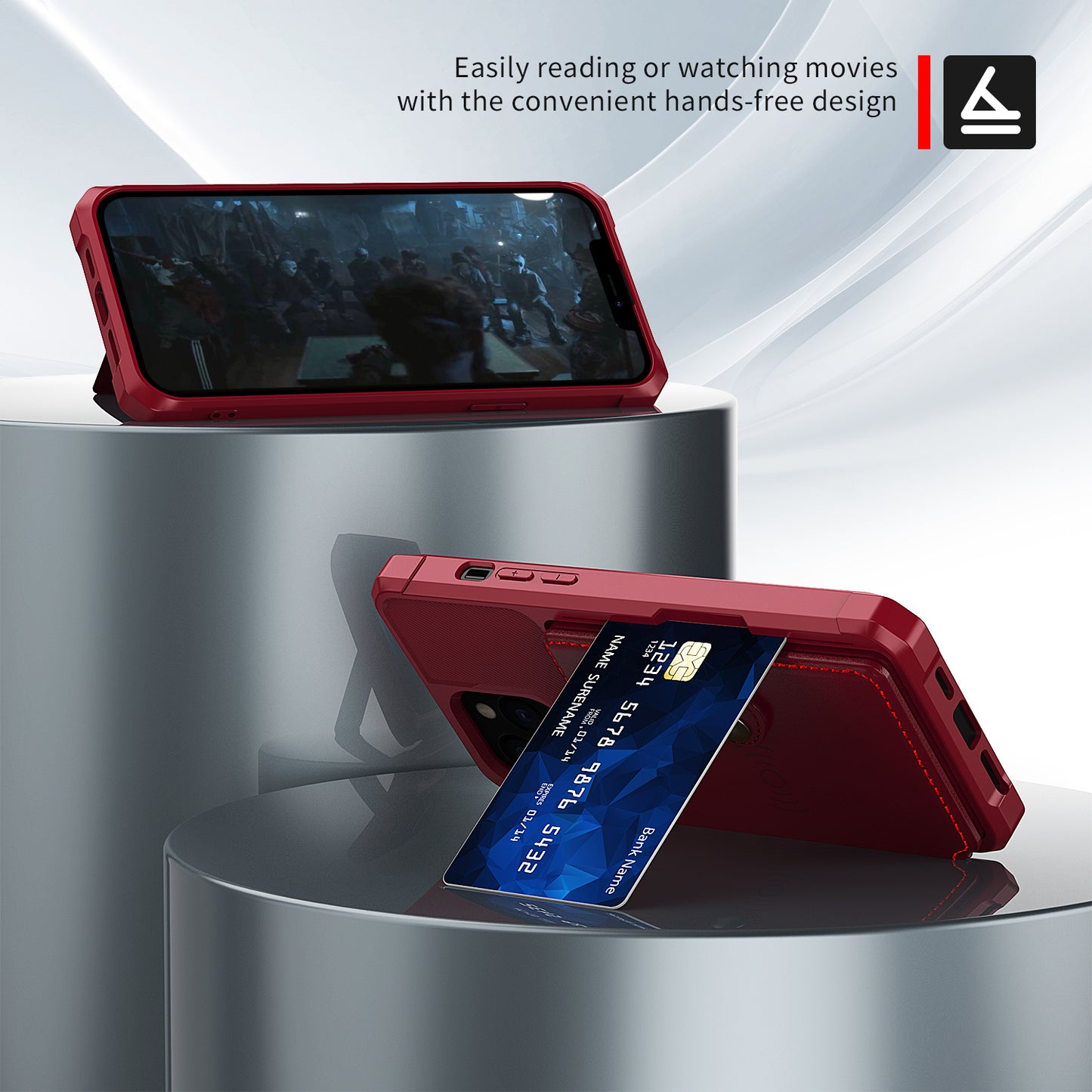 ZM03 TPU Phone Case + PU Leather Wallet with Magnetic Metal Sheet for iPhone 13 Pro Max 6.7 inch