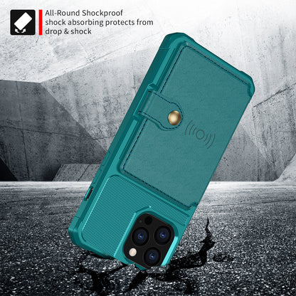 ZM03 TPU Phone Case + PU Leather Wallet with Magnetic Metal Sheet for iPhone 13 Pro Max 6.7 inch