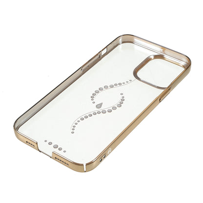KINGXBAR Starry Series Clearly Rhinestone Decoration Phone Cover Electroplated Laser Carving Phone Case for iPhone 13 Pro Max 6.7 inch