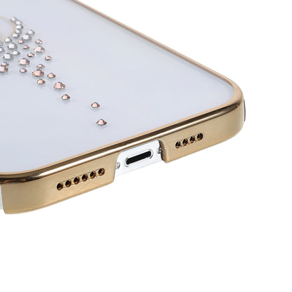 KINGXBAR Starry Series Clearly Rhinestone Decoration Phone Cover Electroplated Laser Carving Phone Case for iPhone 13 Pro Max 6.7 inch