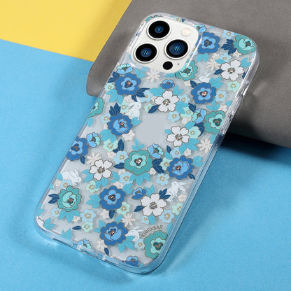 KINGXBAR Brilliant Series Rhinestone TPU + PC Combo IMD Pattern Phone Cover Electroplating Phone Cover Case for iPhone 13 Pro 6.1 inch