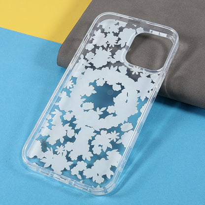 KINGXBAR Brilliant Series Rhinestone TPU + PC Combo IMD Pattern Phone Cover Electroplating Phone Cover Case for iPhone 13 Pro 6.1 inch