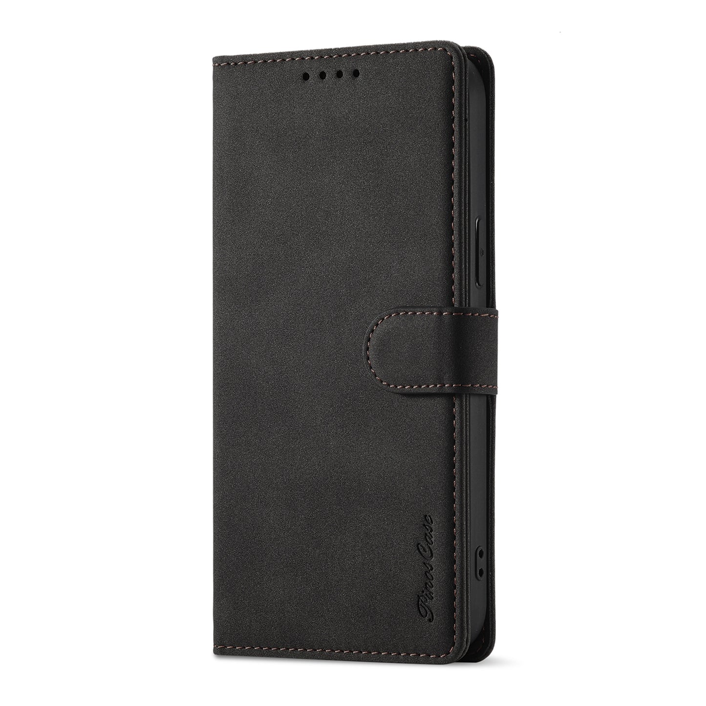 Anti-theft Swiping Design Matte Leather Case Wallet Stand Phone Protector Cover for iPhone 13 Pro Max 6.7 inch