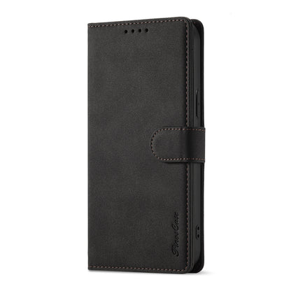 Anti-theft Swiping Design Matte Leather Case Wallet Stand Phone Protector Cover for iPhone 13 Pro Max 6.7 inch