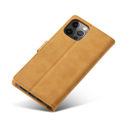 Anti-theft Swiping Design Matte Leather Case Wallet Stand Phone Protector Cover for iPhone 13 Pro Max 6.7 inch