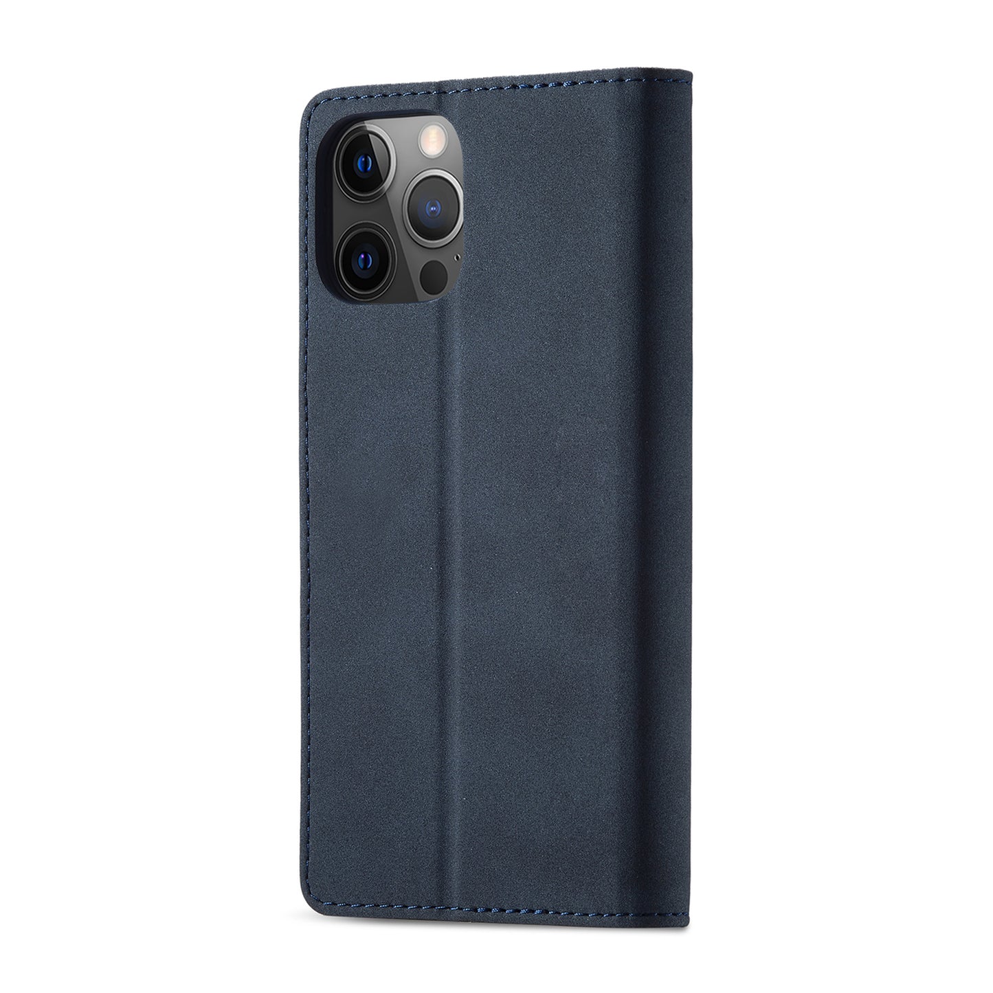Anti-theft Swiping Design Matte Leather Case Wallet Stand Phone Protector Cover for iPhone 13 Pro Max 6.7 inch