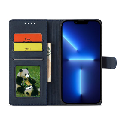 Anti-theft Swiping Design Matte Leather Case Wallet Stand Phone Protector Cover for iPhone 13 Pro Max 6.7 inch