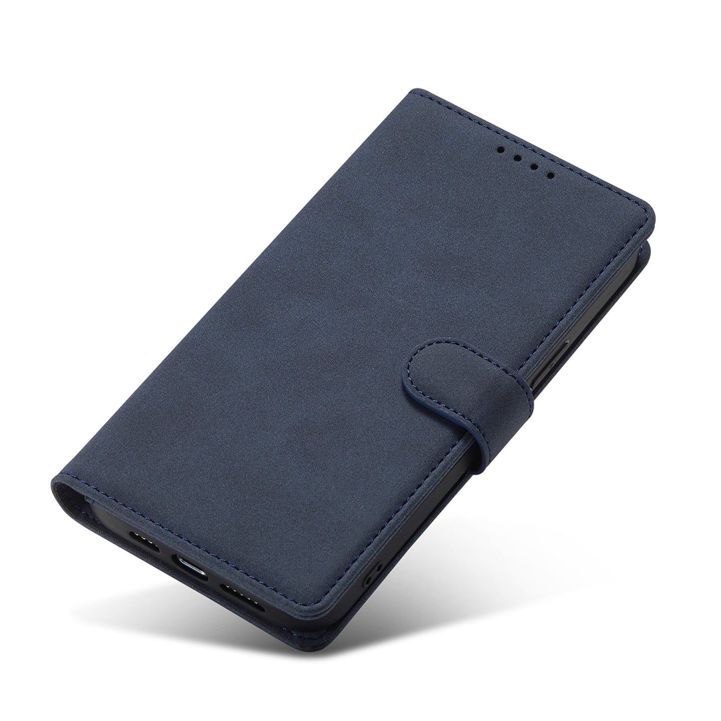 Anti-theft Swiping Design Matte Leather Case Wallet Stand Phone Protector Cover for iPhone 13 Pro Max 6.7 inch