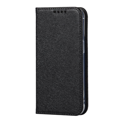 For iPhone 13 Pro 6.1 inch Anti-scratch Phone Case Full Protection Silk Texture Leather Wallet Cover with Strap