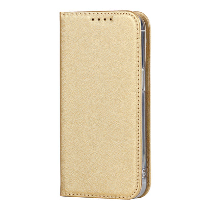 For iPhone 13 Pro 6.1 inch Anti-scratch Phone Case Full Protection Silk Texture Leather Wallet Cover with Strap