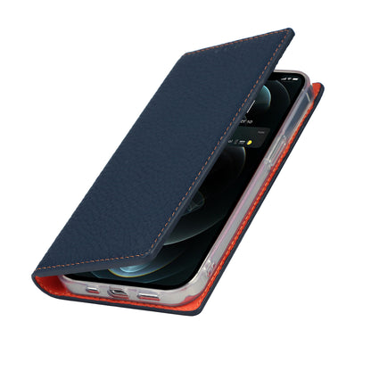 Litchi Texture Genuine Leather Cover Wallet Stand Flip Phone Case with Strap for iPhone 13 Pro 6.1 inch