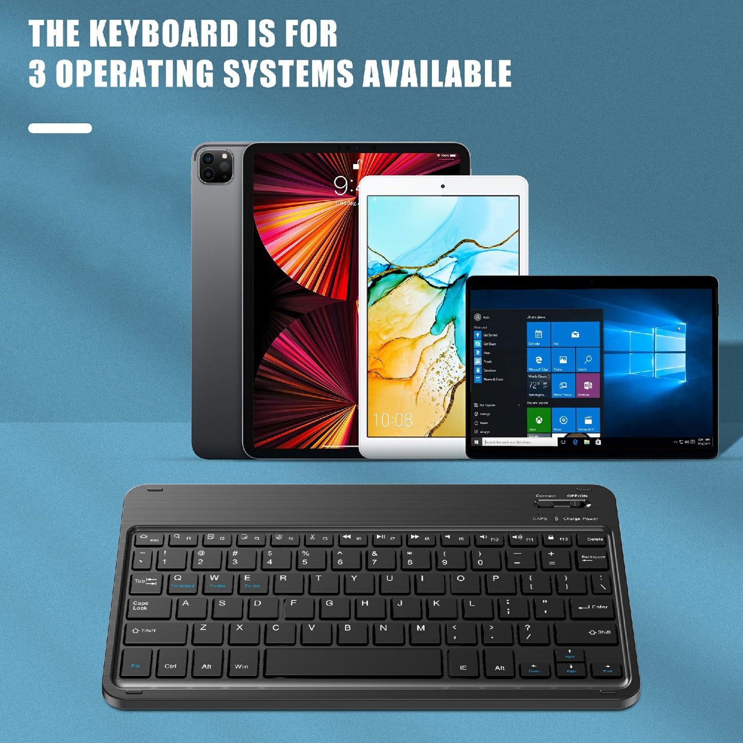 Detachable Wireless Bluetooth Keyboard Leather Stand Case Cover with Pen Slot for iPad Pro 11-inch (2021)