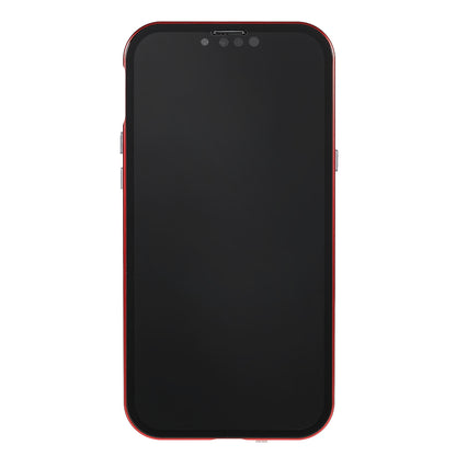 Privacy-Protected 35 Degrees Anti-Peep Shock-Proof Magnetic Metal Frame + Double-Sided Tempered Glass Phone Case for iPhone 13 Pro Max 6.7 inch