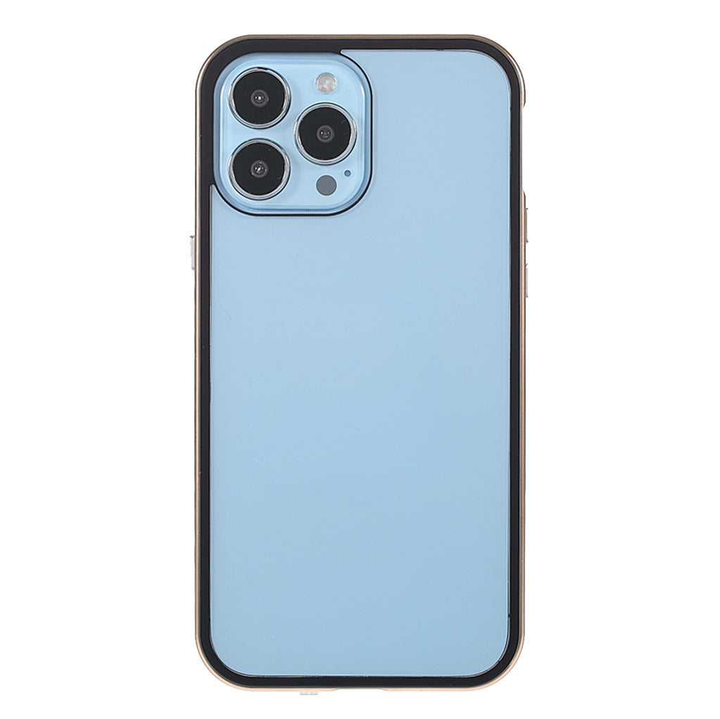 Privacy-Protected 35 Degrees Anti-Peep Shock-Proof Magnetic Metal Frame + Double-Sided Tempered Glass Phone Case for iPhone 13 Pro Max 6.7 inch