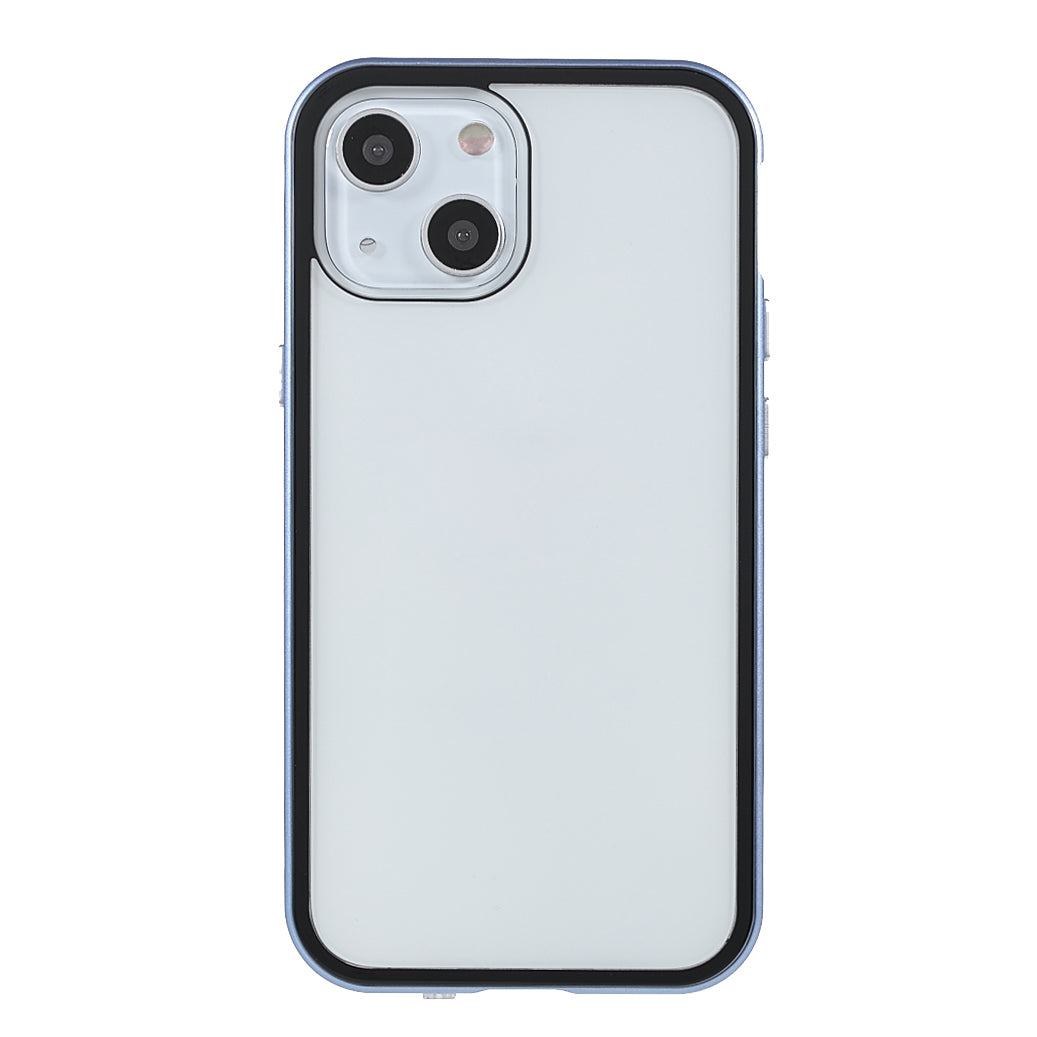 Scratch-Resistant Powerful Magnetic Metal Frame + Double-Sided Tempered Glass 35 Degrees Anti-Peep Phone Case for iPhone 13 mini 5.4 inch