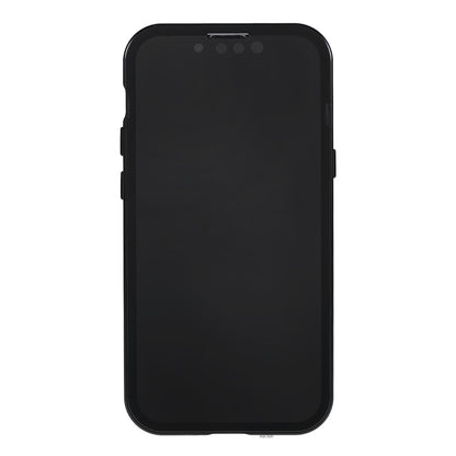 Scratch-Resistant Powerful Magnetic Metal Frame + Double-Sided Tempered Glass 35 Degrees Anti-Peep Phone Case for iPhone 13 mini 5.4 inch