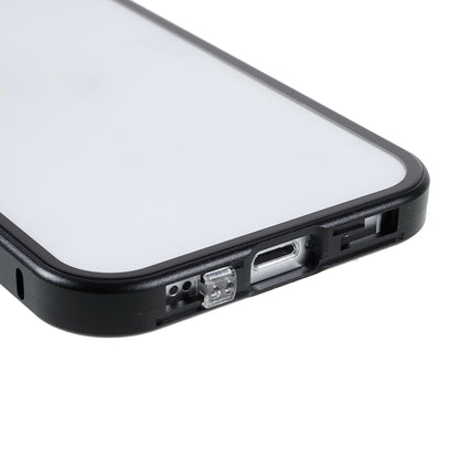 Scratch-Resistant Powerful Magnetic Metal Frame + Double-Sided Tempered Glass 35 Degrees Anti-Peep Phone Case for iPhone 13 mini 5.4 inch