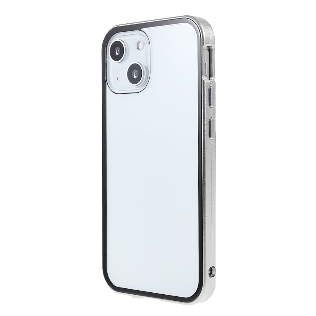 Scratch-Resistant Powerful Magnetic Metal Frame + Double-Sided Tempered Glass 35 Degrees Anti-Peep Phone Case for iPhone 13 mini 5.4 inch