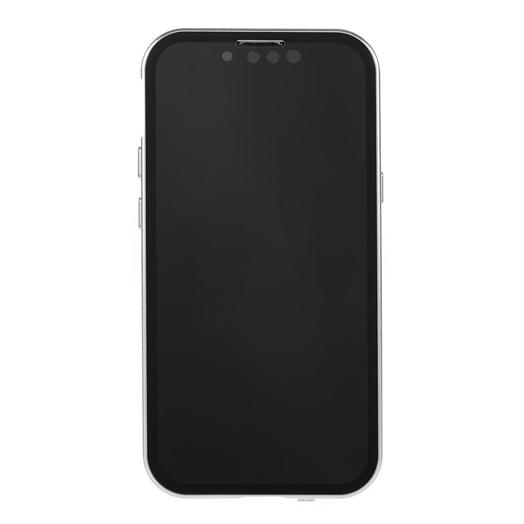 Scratch-Resistant Powerful Magnetic Metal Frame + Double-Sided Tempered Glass 35 Degrees Anti-Peep Phone Case for iPhone 13 mini 5.4 inch