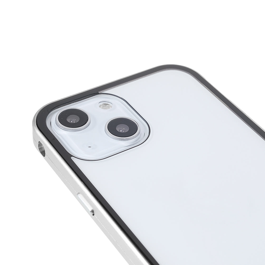 Scratch-Resistant Powerful Magnetic Metal Frame + Double-Sided Tempered Glass 35 Degrees Anti-Peep Phone Case for iPhone 13 mini 5.4 inch