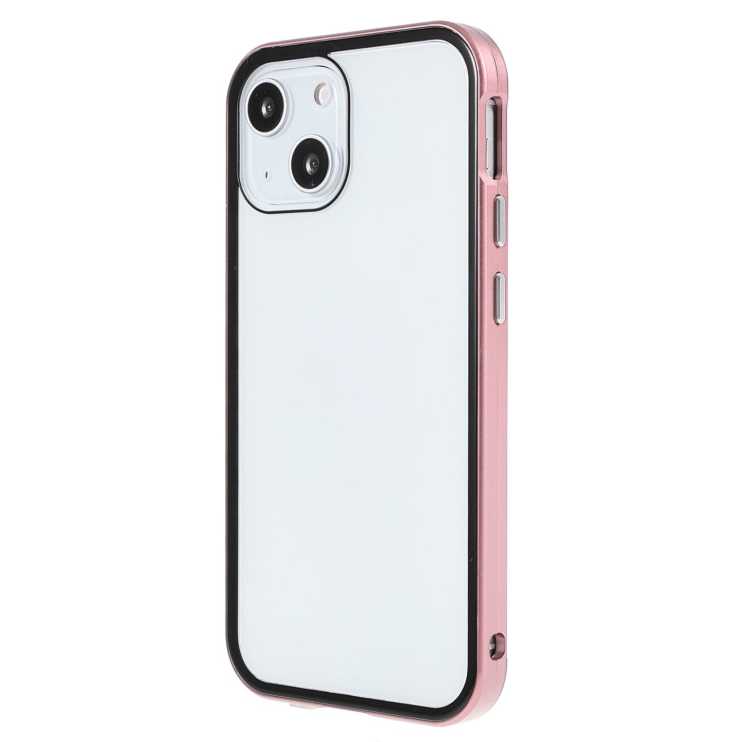 Scratch-Resistant Powerful Magnetic Metal Frame + Double-Sided Tempered Glass 35 Degrees Anti-Peep Phone Case for iPhone 13 mini 5.4 inch