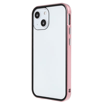 Scratch-Resistant Powerful Magnetic Metal Frame + Double-Sided Tempered Glass 35 Degrees Anti-Peep Phone Case for iPhone 13 mini 5.4 inch