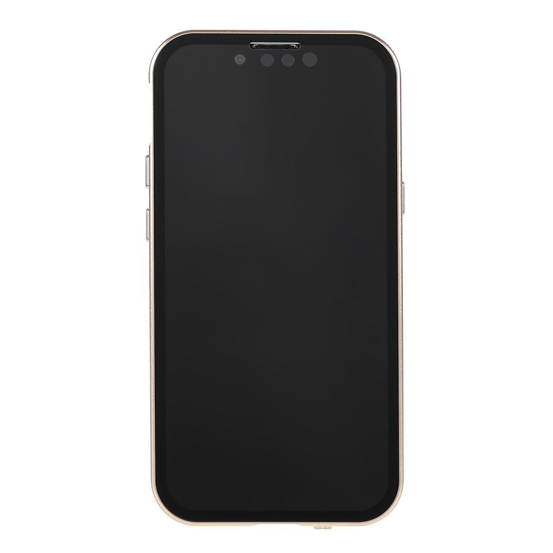 Scratch-Resistant Powerful Magnetic Metal Frame + Double-Sided Tempered Glass 35 Degrees Anti-Peep Phone Case for iPhone 13 mini 5.4 inch