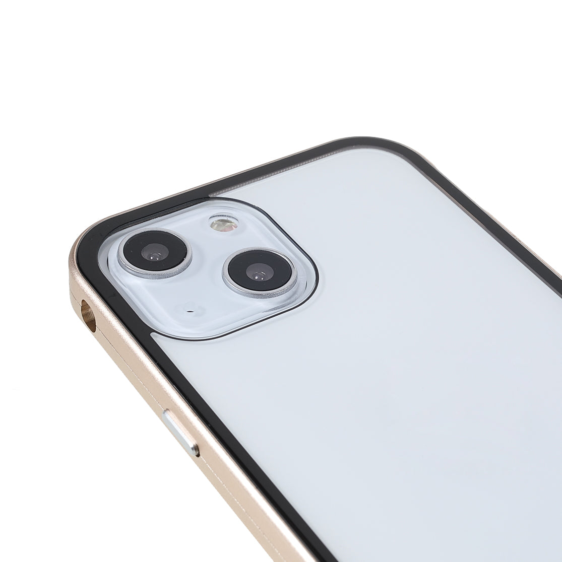 Scratch-Resistant Powerful Magnetic Metal Frame + Double-Sided Tempered Glass 35 Degrees Anti-Peep Phone Case for iPhone 13 mini 5.4 inch