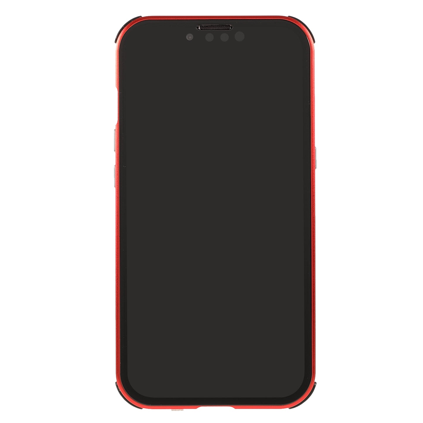 Shock-Absorbed Anti-Spy Double-Sided Tempered Glass + Lock Buckle Design Magnetic Metal Frame Phone Case for iPhone 13 Pro Max 6.7 inch
