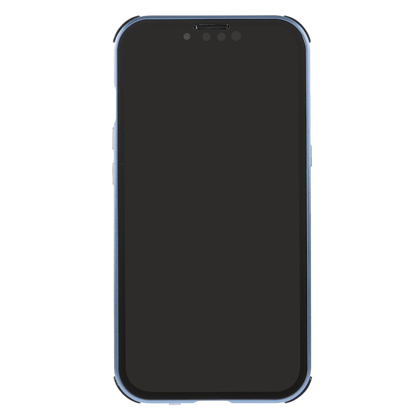 Shock-Absorbed Anti-Spy Double-Sided Tempered Glass + Lock Buckle Design Magnetic Metal Frame Phone Case for iPhone 13 Pro Max 6.7 inch