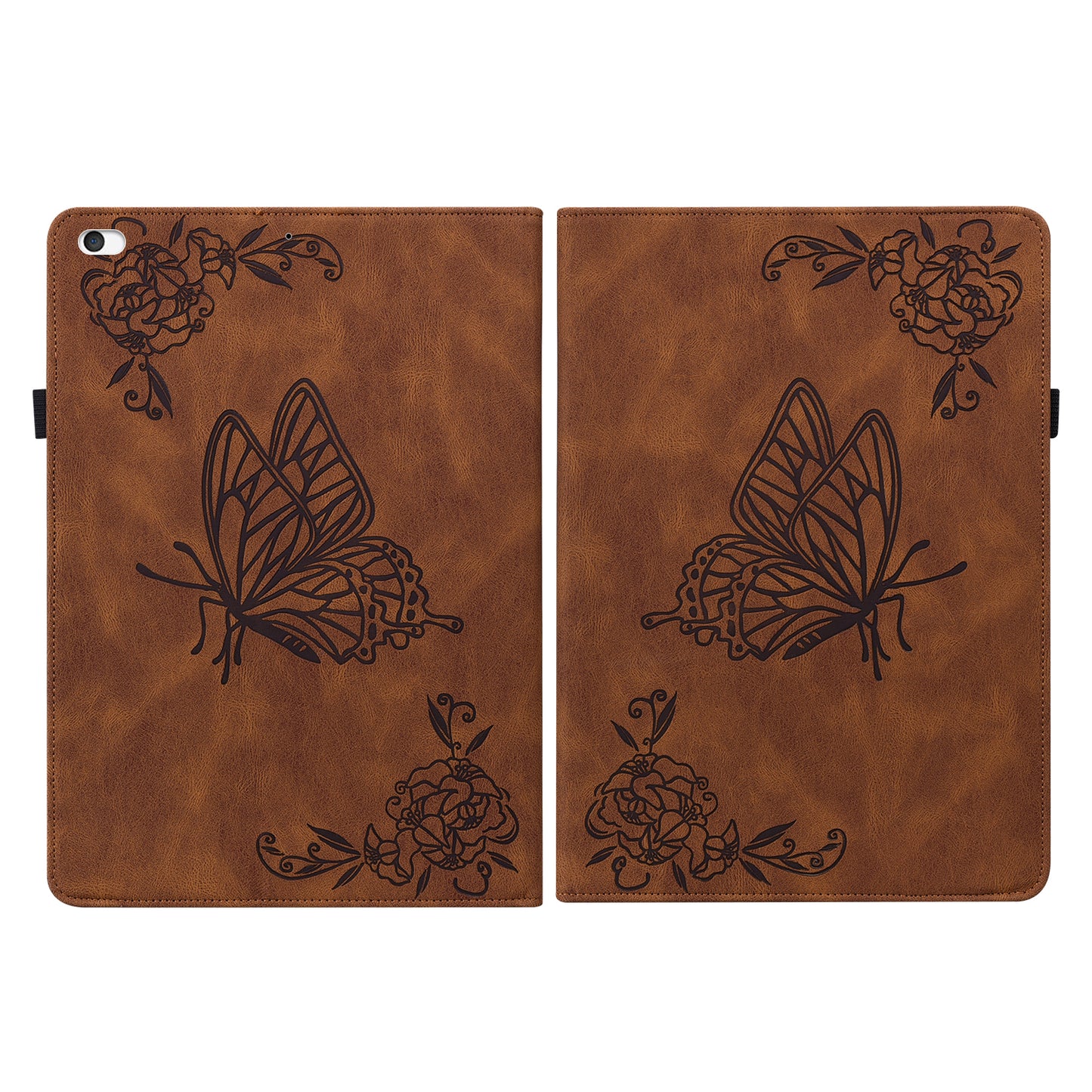 Shockproof Lightweight Tablet Cover Imprinted Butterfly Flower PU Leather Stand Cards Slot Case for iPad Mini / iPad Mini 2 / iPad mini 3 / iPad mini 4 / iPad mini (2019) 7.9 inch