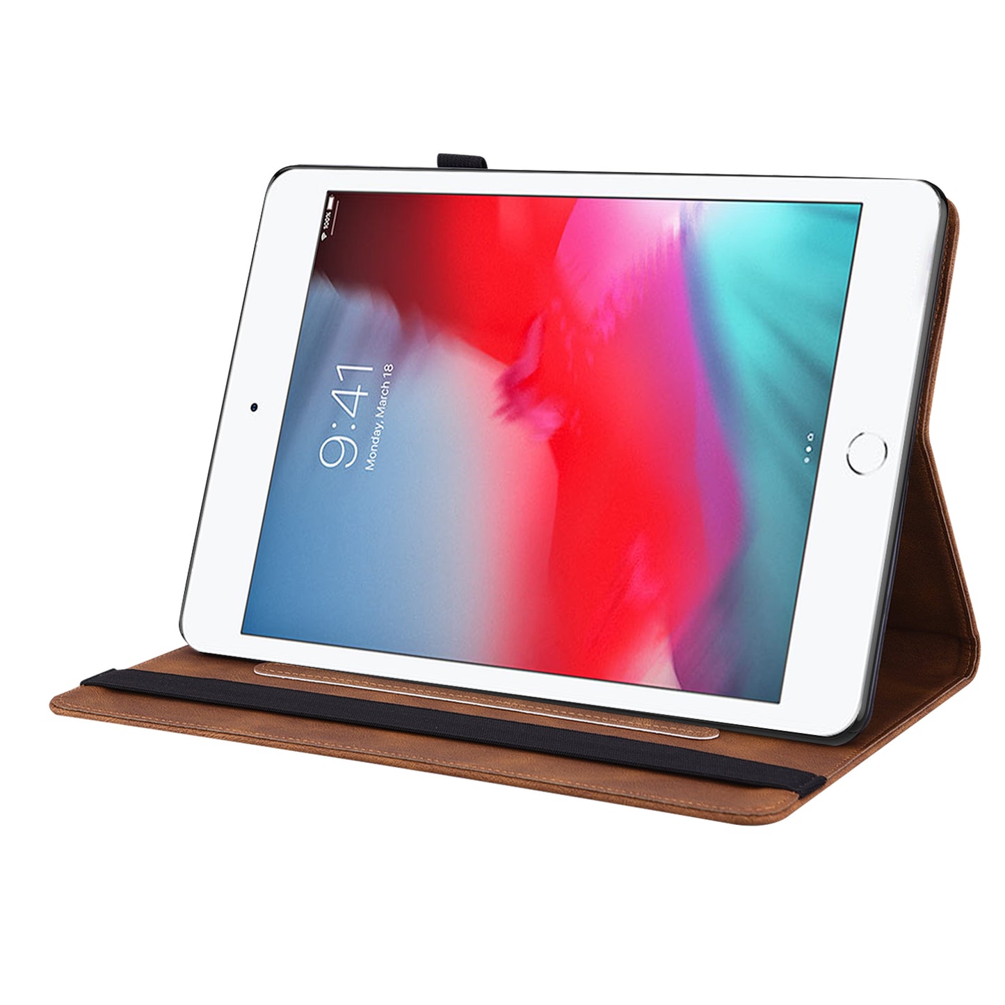 Shockproof Lightweight Tablet Cover Imprinted Butterfly Flower PU Leather Stand Cards Slot Case for iPad Mini / iPad Mini 2 / iPad mini 3 / iPad mini 4 / iPad mini (2019) 7.9 inch
