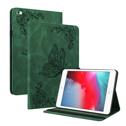 Shockproof Lightweight Tablet Cover Imprinted Butterfly Flower PU Leather Stand Cards Slot Case for iPad Mini / iPad Mini 2 / iPad mini 3 / iPad mini 4 / iPad mini (2019) 7.9 inch