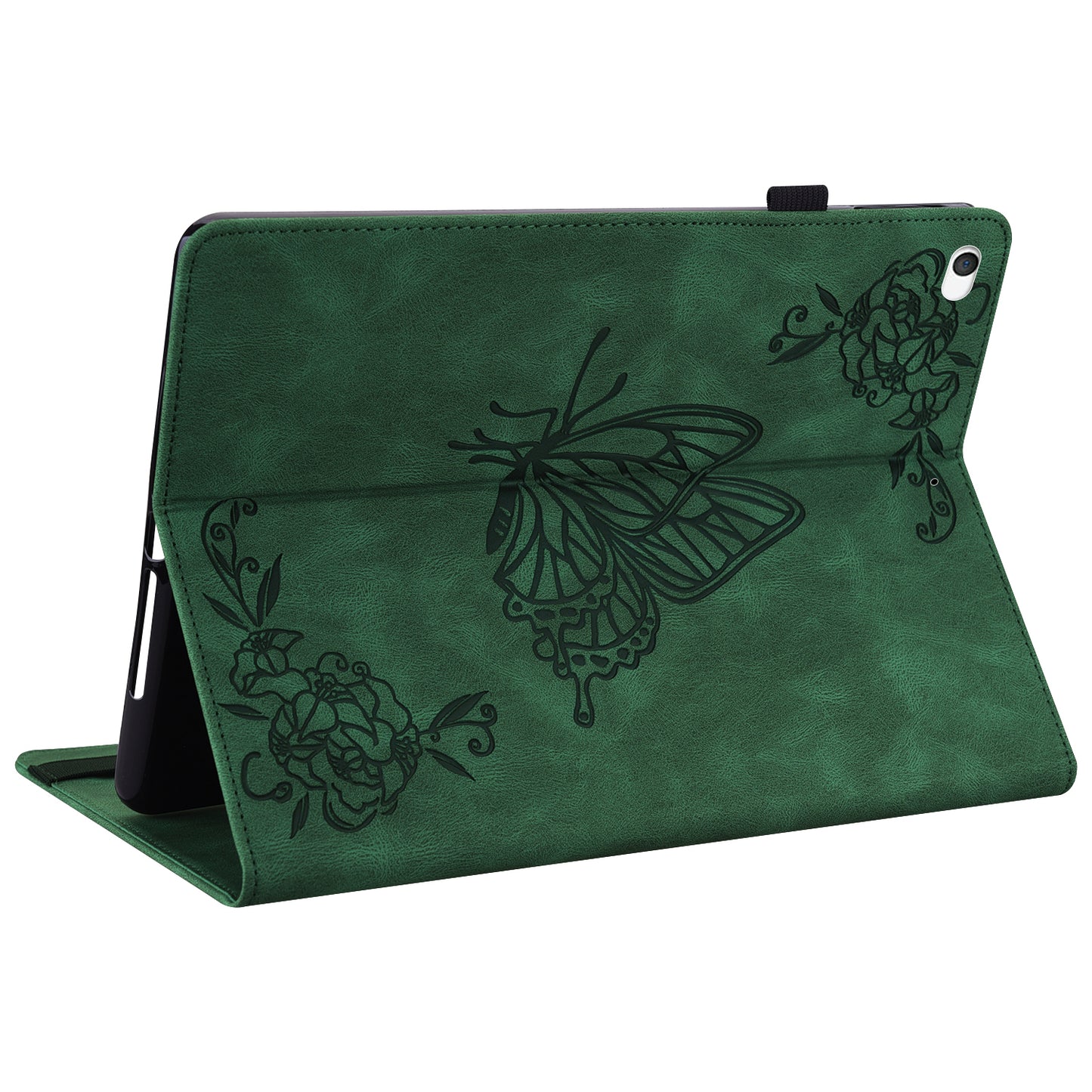 Shockproof Lightweight Tablet Cover Imprinted Butterfly Flower PU Leather Stand Cards Slot Case for iPad Mini / iPad Mini 2 / iPad mini 3 / iPad mini 4 / iPad mini (2019) 7.9 inch