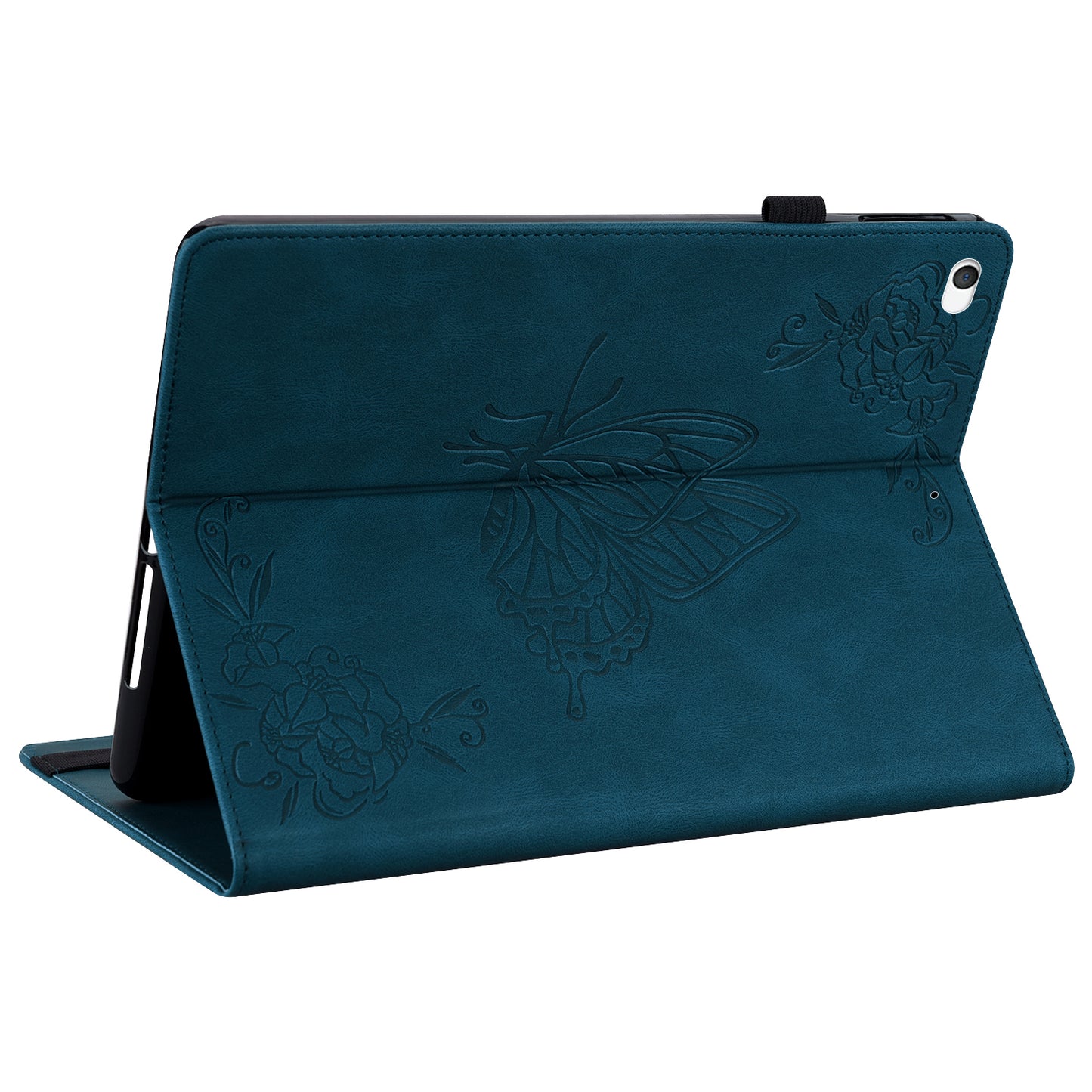 Shockproof Lightweight Tablet Cover Imprinted Butterfly Flower PU Leather Stand Cards Slot Case for iPad Mini / iPad Mini 2 / iPad mini 3 / iPad mini 4 / iPad mini (2019) 7.9 inch