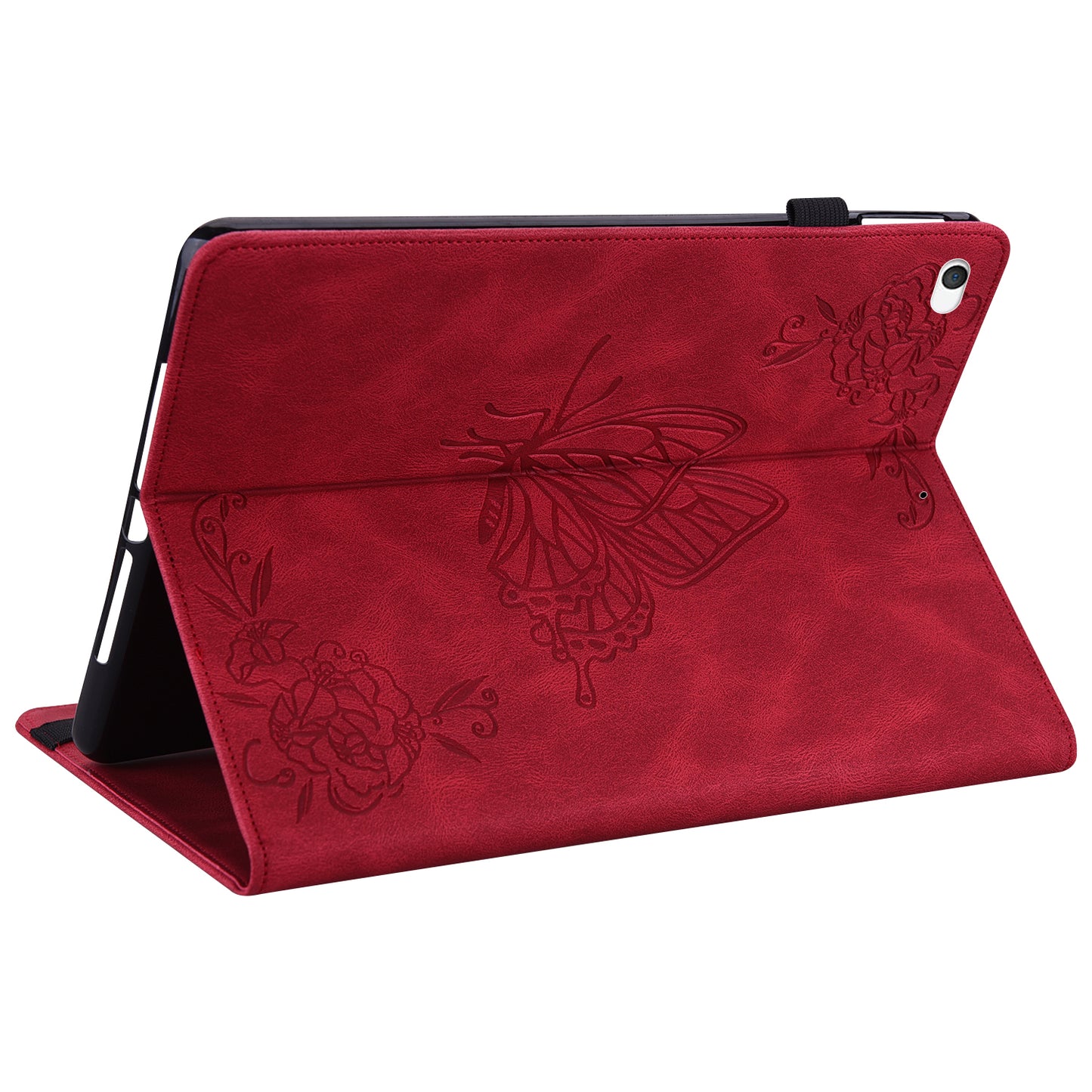 Shockproof Lightweight Tablet Cover Imprinted Butterfly Flower PU Leather Stand Cards Slot Case for iPad Mini / iPad Mini 2 / iPad mini 3 / iPad mini 4 / iPad mini (2019) 7.9 inch