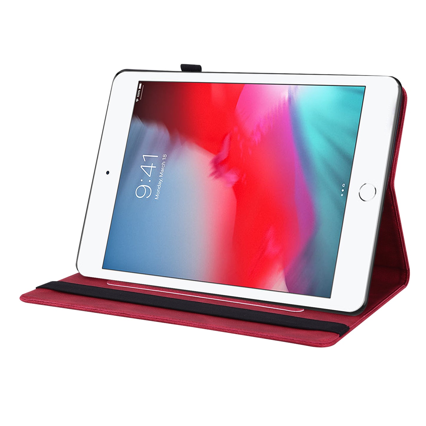 Shockproof Lightweight Tablet Cover Imprinted Butterfly Flower PU Leather Stand Cards Slot Case for iPad Mini / iPad Mini 2 / iPad mini 3 / iPad mini 4 / iPad mini (2019) 7.9 inch