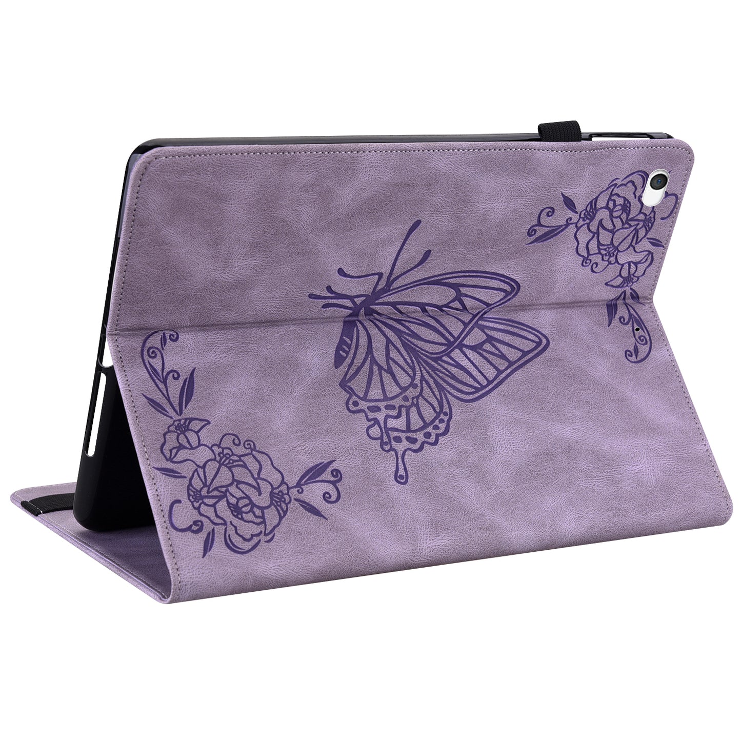 Shockproof Lightweight Tablet Cover Imprinted Butterfly Flower PU Leather Stand Cards Slot Case for iPad Mini / iPad Mini 2 / iPad mini 3 / iPad mini 4 / iPad mini (2019) 7.9 inch