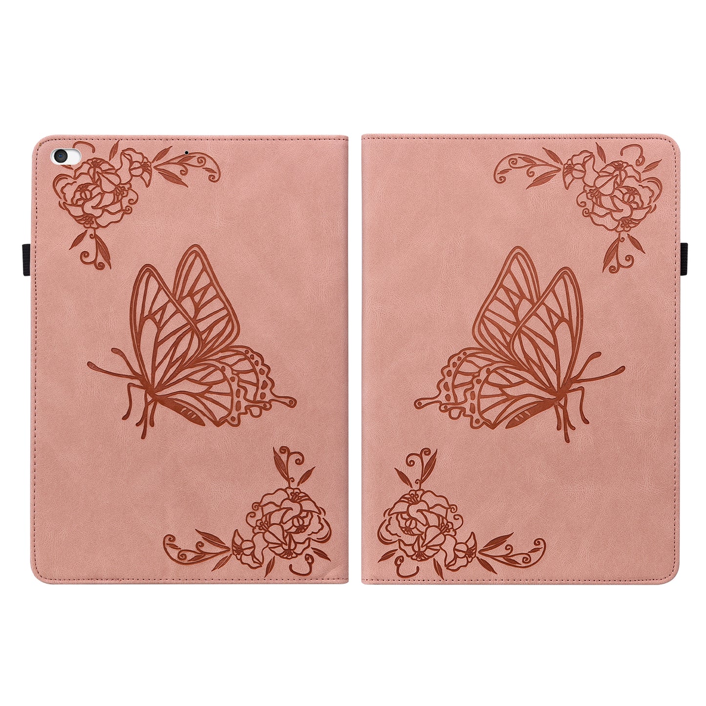 Shockproof Lightweight Tablet Cover Imprinted Butterfly Flower PU Leather Stand Cards Slot Case for iPad Mini / iPad Mini 2 / iPad mini 3 / iPad mini 4 / iPad mini (2019) 7.9 inch