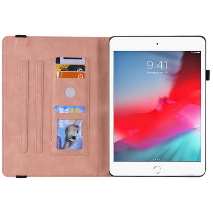 Shockproof Lightweight Tablet Cover Imprinted Butterfly Flower PU Leather Stand Cards Slot Case for iPad Mini / iPad Mini 2 / iPad mini 3 / iPad mini 4 / iPad mini (2019) 7.9 inch