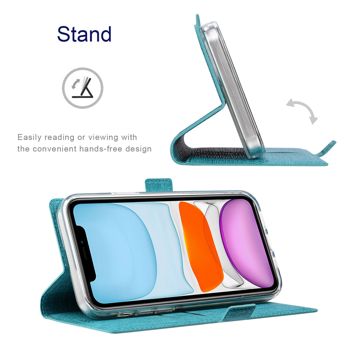 VILI K Series Magnetic Closure Shockproof Wallet Design Leather Phone Stand Cover for iPhone 13 Pro Max 6.7 inch