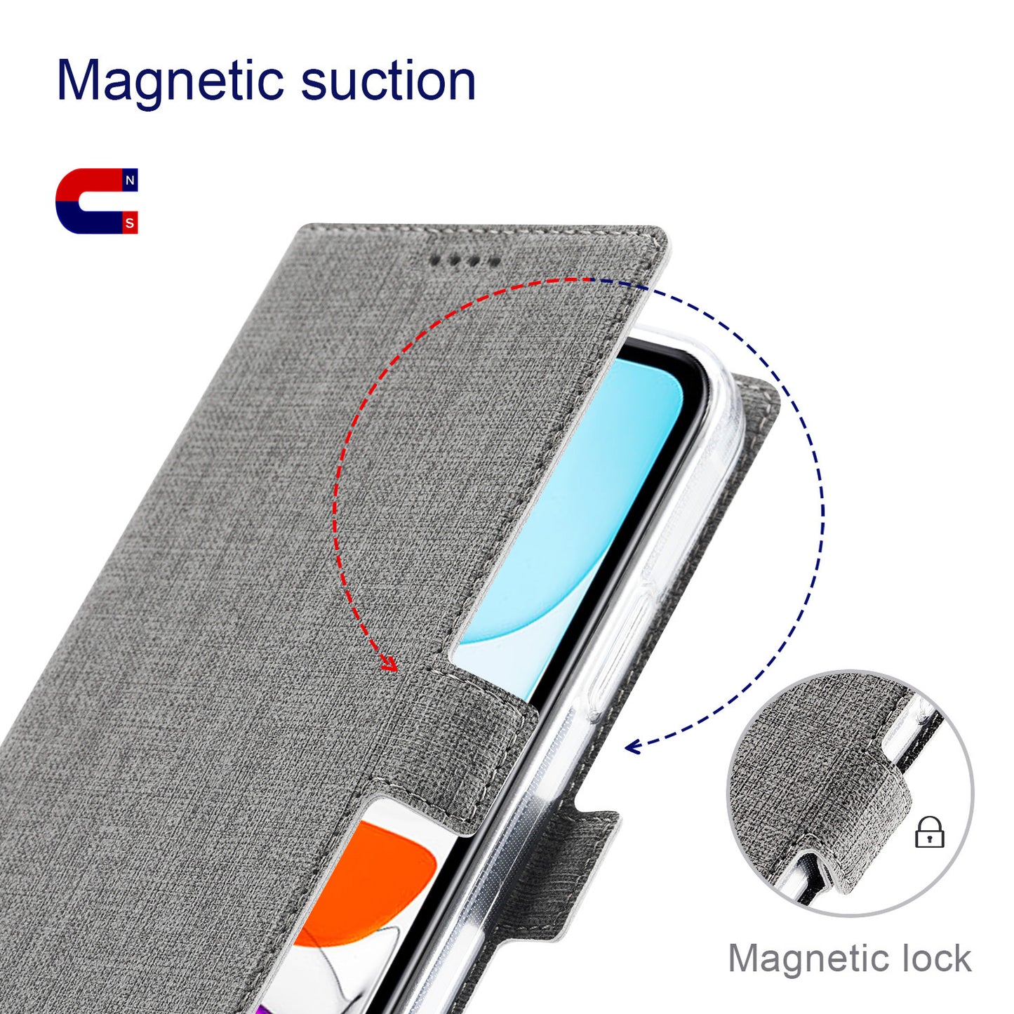 VILI K Series Magnetic Closure Shockproof Wallet Design Leather Phone Stand Cover for iPhone 13 Pro Max 6.7 inch