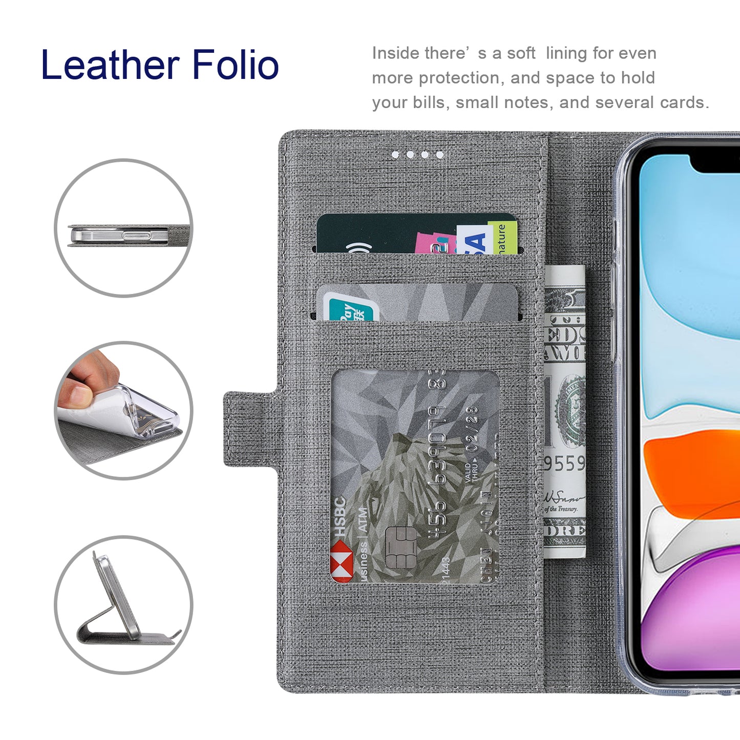 VILI K Series Magnetic Closure Shockproof Wallet Design Leather Phone Stand Cover for iPhone 13 Pro Max 6.7 inch