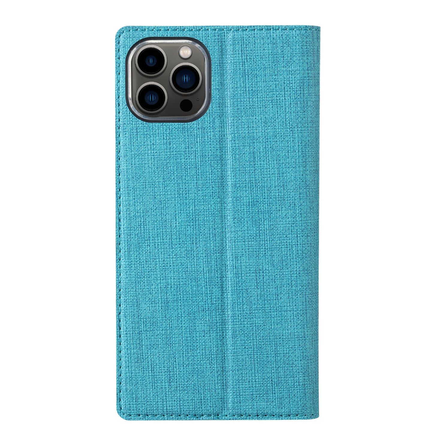 VILI DMX Series Cloth Texture Scratch-Resistant Leather Protector Stand Cover with Single Card Slot for iPhone 13 Pro Max 6.7 inch