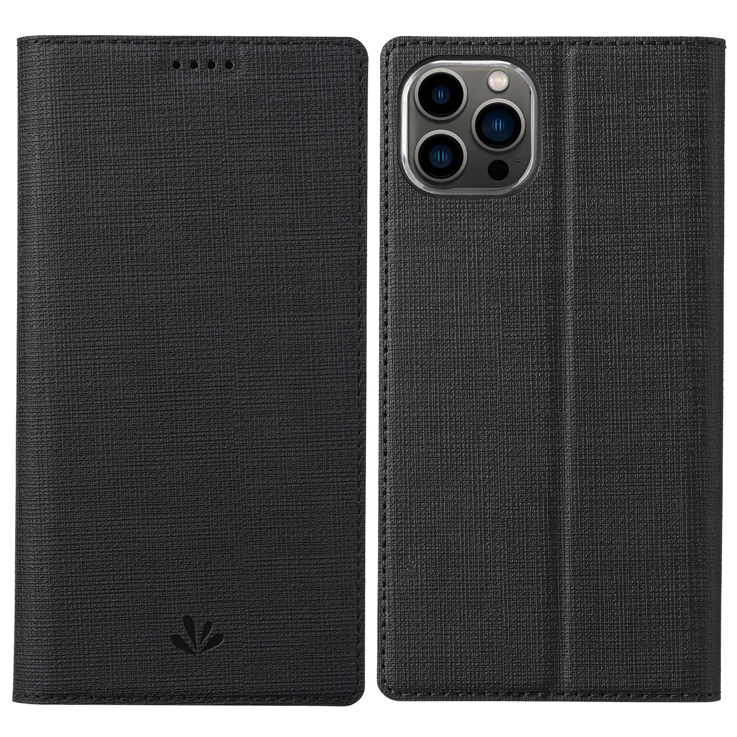 VILI DMX Series Cloth Texture Scratch-Resistant Leather Protector Stand Cover with Single Card Slot for iPhone 13 Pro Max 6.7 inch