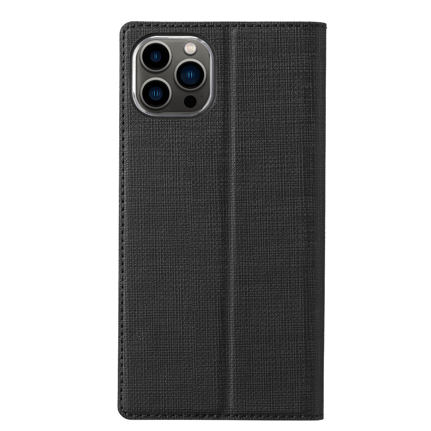 VILI DMX Series Cloth Texture Scratch-Resistant Leather Protector Stand Cover with Single Card Slot for iPhone 13 Pro Max 6.7 inch