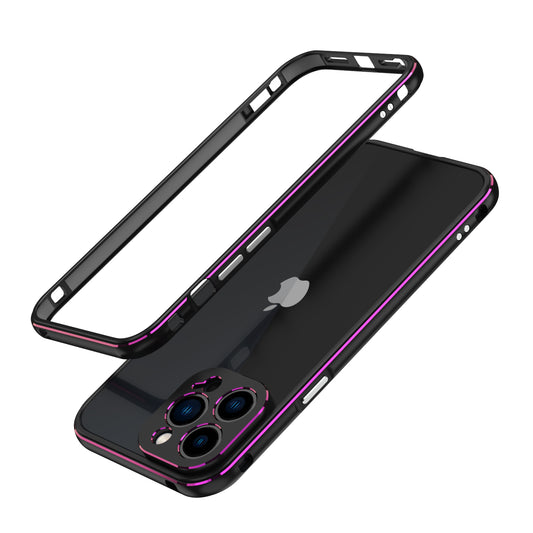 Snug Fit Contrast Color Protective Bumper Screwed Metal Frame Phone Case with Camera Lens Cover for iPhone 13 Pro Max 6.7 inch