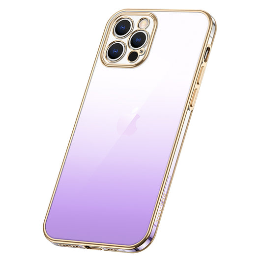 SULADA Gradient Electroplated Durable Scratch-Resistant Soft TPU Case Phone Back Cover for iPhone 13 Pro 6.1 inch
